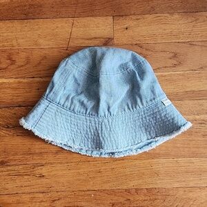 Zara washed bucket denim hat for teen girl